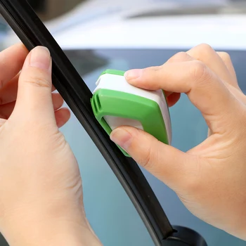 Bıçak Yenilemek Araba Sileceği 1 adet Universal Silecek Yenileyici Araba Sileceği Onarım Aracı Otomatik Kauçuk Pencere Temizleyicisi Cam-Şekillendirme