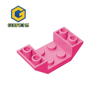 Gobricks 10 ADET 4871 Eğim Ters 45° 4x2 DoubleBuilding Blokları Parçaları MOC DIY Eğitim Yapı Oyuncaklar Tuğla Çocuk Hediyeler İçin