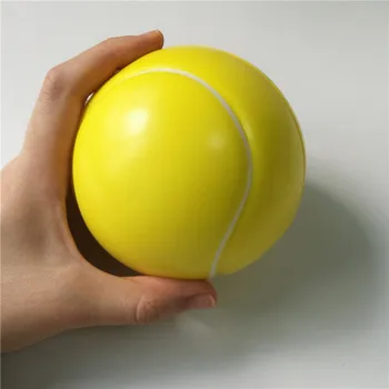 Oyuncaklar Tenis Stres Topu Yumuşak Köpük kauçuk toplar Sıkmak Squishy Stres Relif Oyuncaklar Çocuklar Çocuklar için 6.3 cm / 10 cm