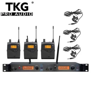 TKG Mono Kulak Kablosuz Sistemi SR2050 Çok Verici 3 alıcıları Kulak Monitör Profesyonel Sahne Performansı için