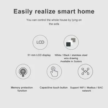 Tuya Wifi Akıllı Termostat, Akıllı Ev Klima Uzaktan Kumanda Paneli Akıllı Yaşam Homekit, Amazon Alexa Google Ev 1