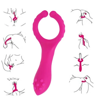 Yeni Silikon G noktası Vibratörler Teşvik Yapay Penis Meme Klip Mastürbasyon vibratör Yetişkin Seks Oyuncakları Kadın Erkek Çift İçin
